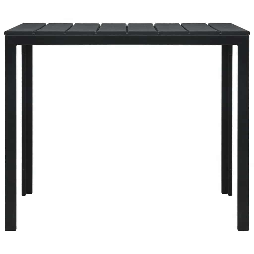 Maison Exclusive - Couchtisch Schwarz 78x78x74 Cm Hdpe Holzoptik