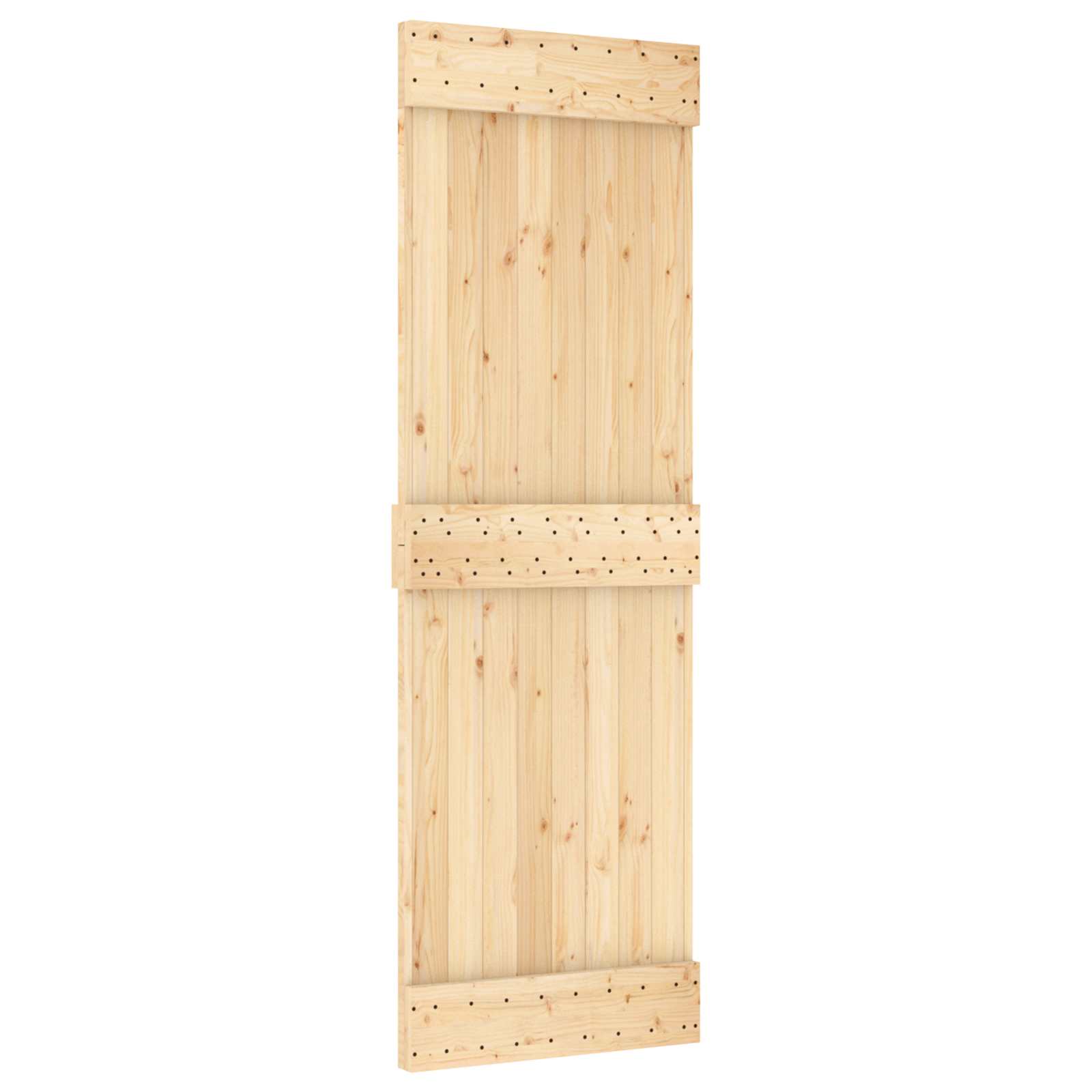 Maison Exclusive - Schiebetür Narvik Natürlich Und Schwarz 70 X 2