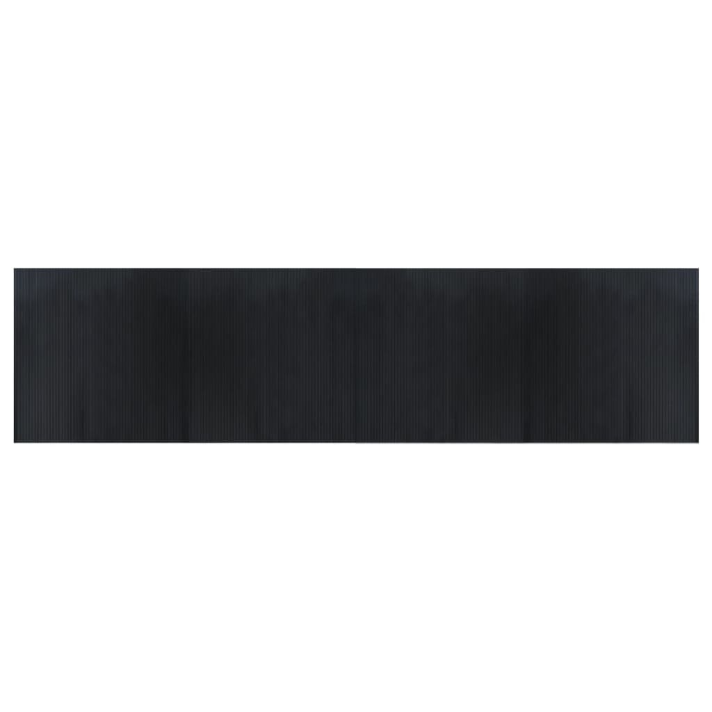Maison Exclusive - Teppich Rechteckig Schwarz 100x400 Cm Bambus