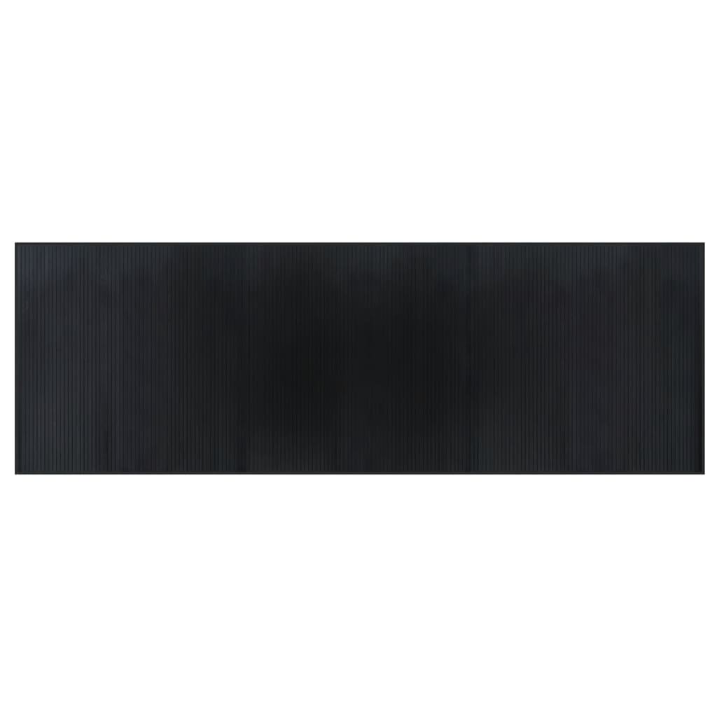 Maison Exclusive - Teppich Rechteckig Schwarz 100x300 Cm Bambus