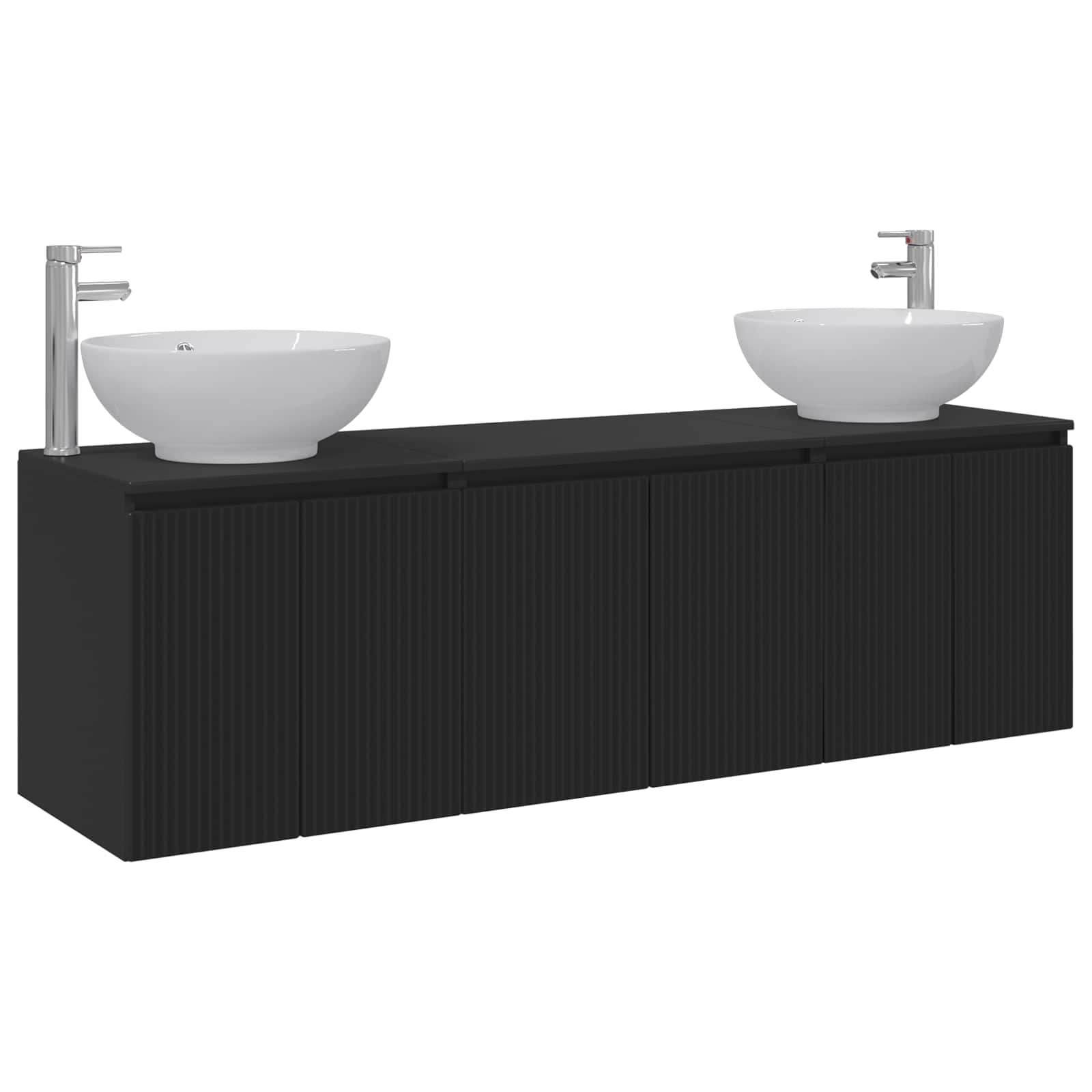 Maison Exclusive - Badezimmerschrank-set 3 Stk. Schwarz 49,5 X 44