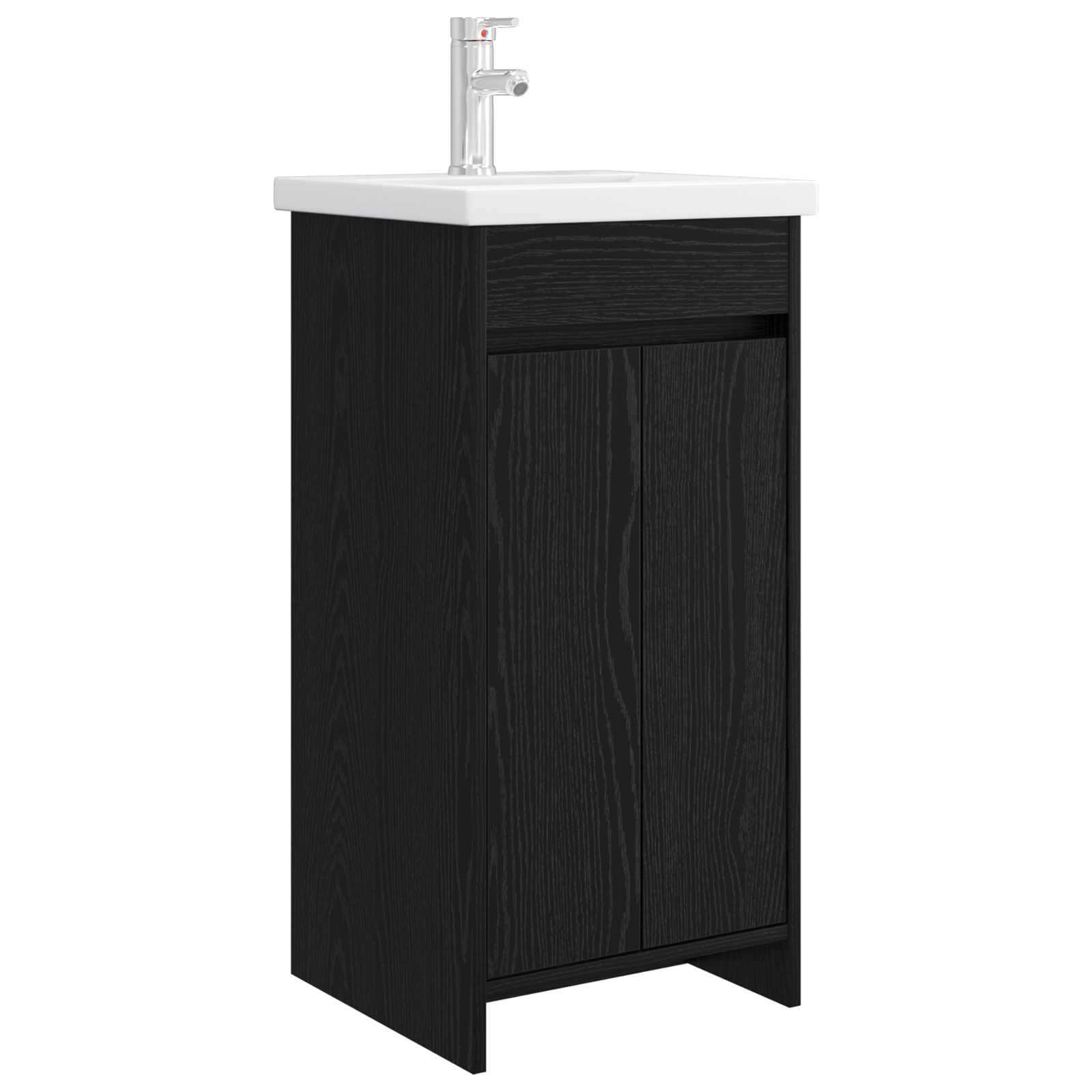 Maison Exclusive - Badezimmerschrank Mit Waschbecken Schwarze Eic