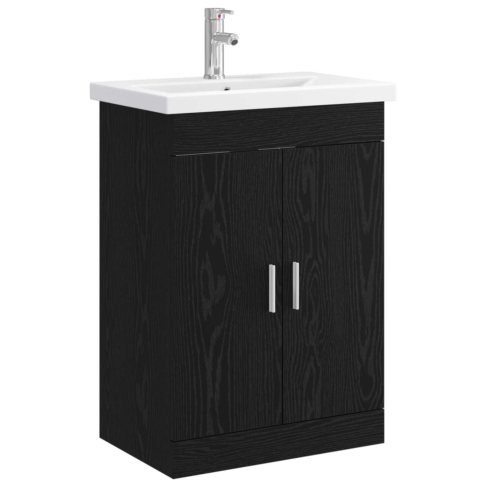 Maison Exclusive - Badezimmermöbel-set Schwarze Eiche 61 X 40 X 8