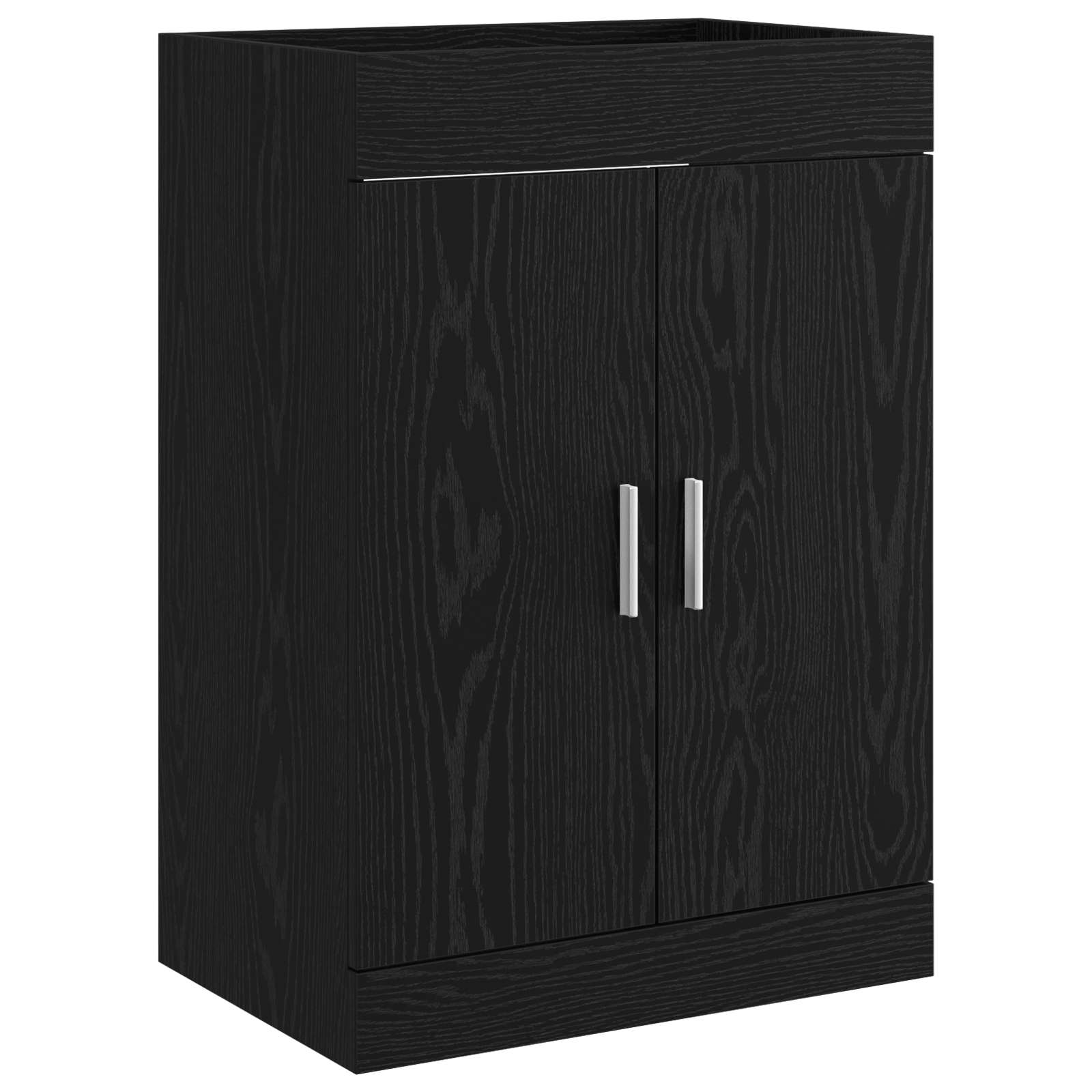 Maison Exclusive - Badunterschrank Schwarz Eichen-optik 78,5 X 37