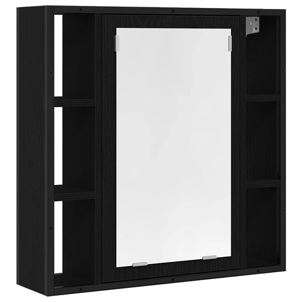 Maison Exclusive - Badezimmer-spiegelschrank Schwarze Eiche 60 X