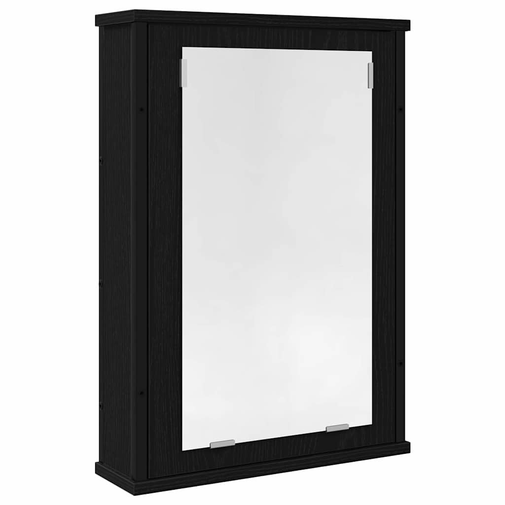 Maison Exclusive - Bad-spiegelschrank Schwarz Eiche-optik 42x12x6