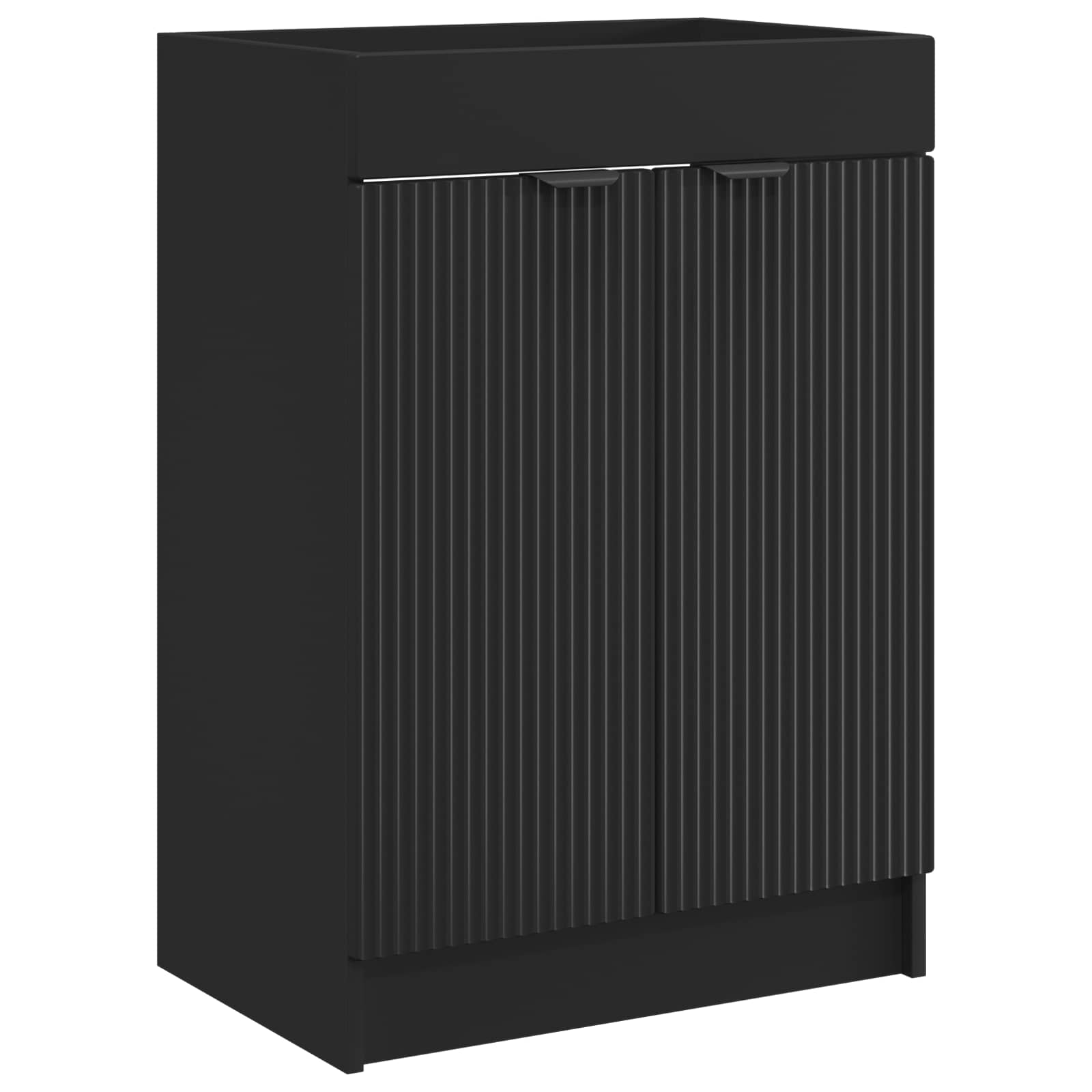 Maison Exclusive - Unter Dem Waschbecken Badschrank Schwarz 78,5