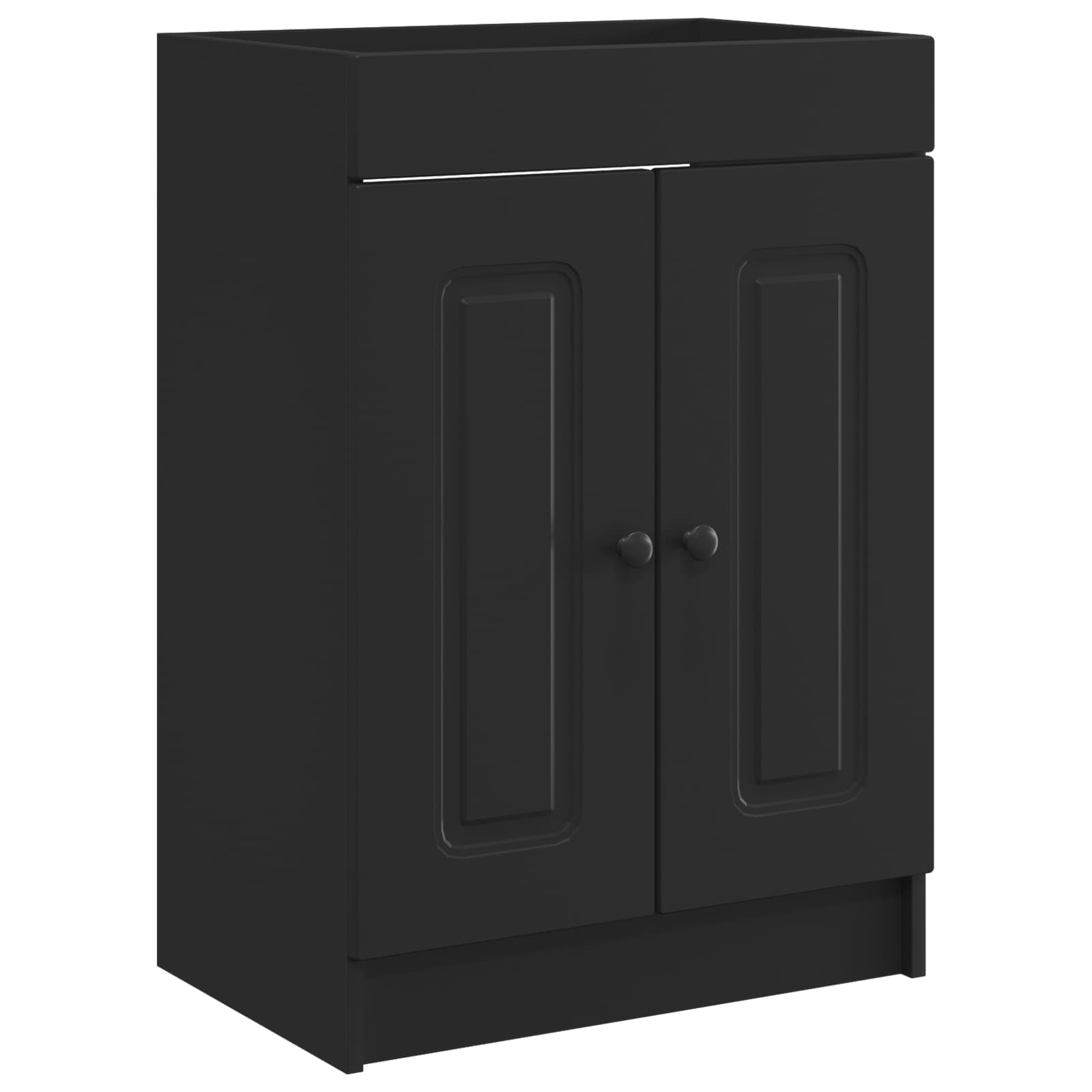 Maison Exclusive - Unter Dem Waschbecken Badschrank Schwarz 56 X
