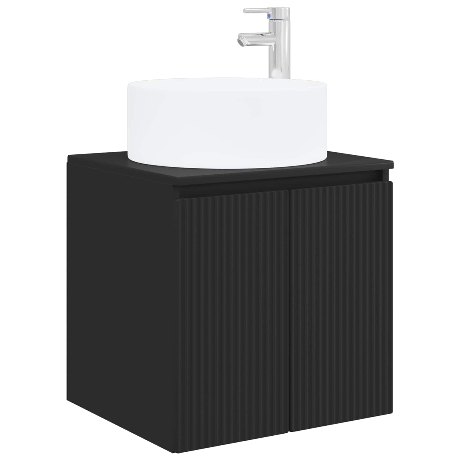 Maison Exclusive - Wandmontierte Waschbecken-vanität Schwarz 49,5
