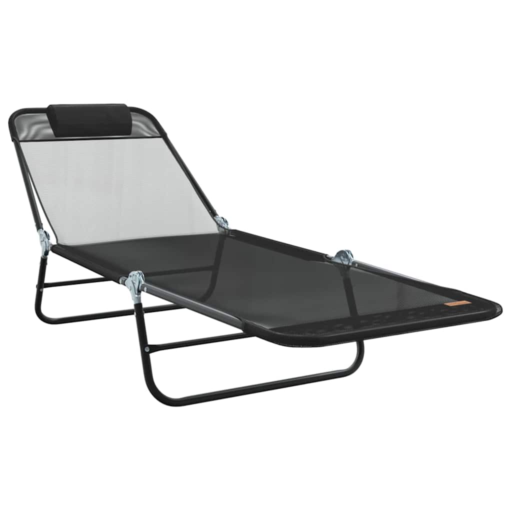 Maison Exclusive - Klappbare Sonnenliege Schwarz 182 X 55 X 85,5