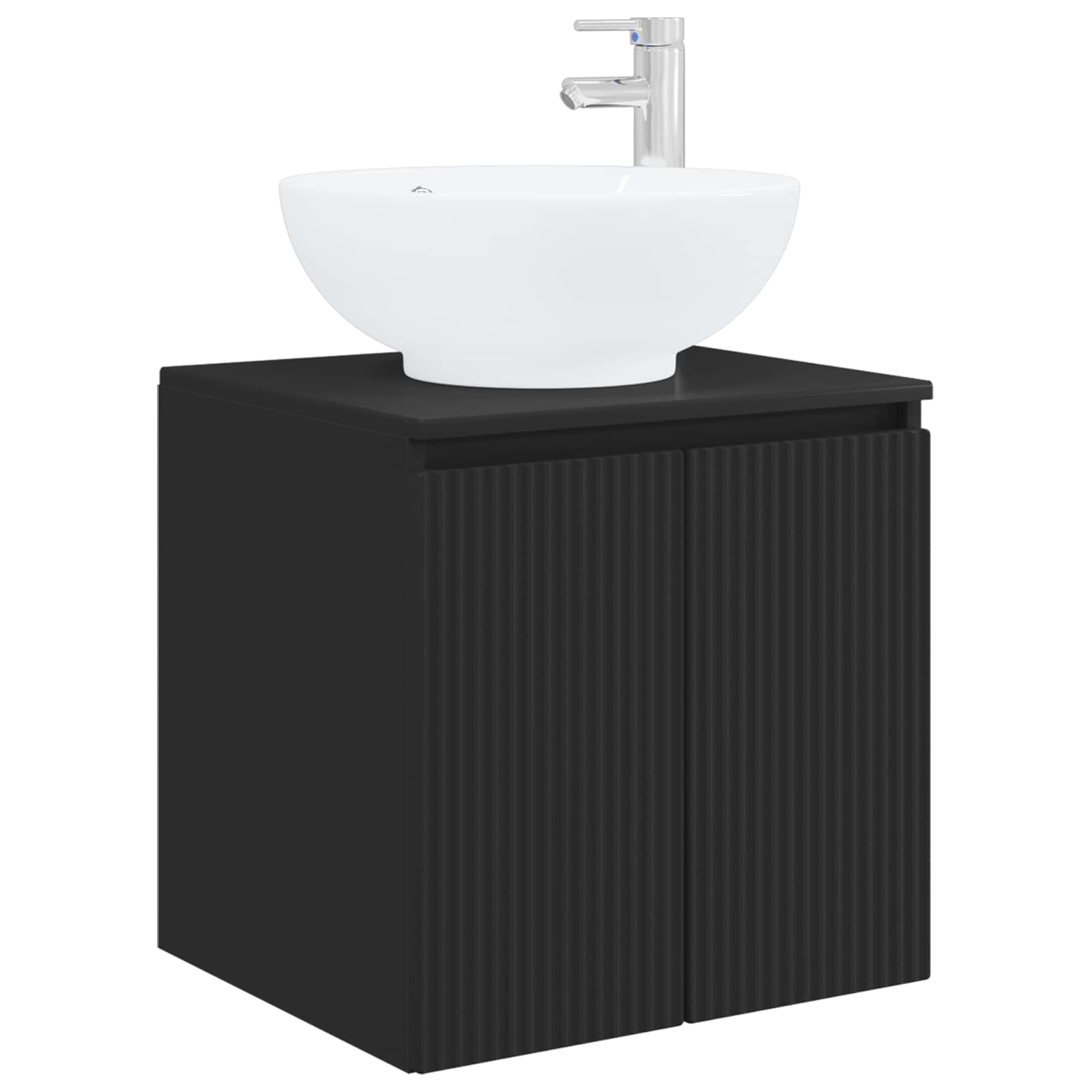 Maison Exclusive - Wandmontierte Waschtisch Schwarz 49,5 X 44,5 X