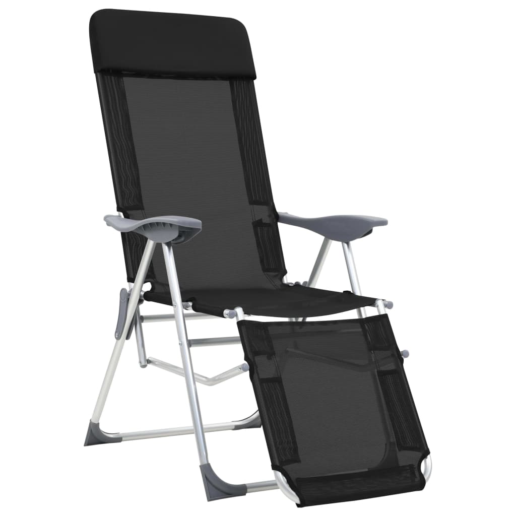 Maison Exclusive - Klappbare Liegestühle Mit Fußteil 2 Stk. Schwa