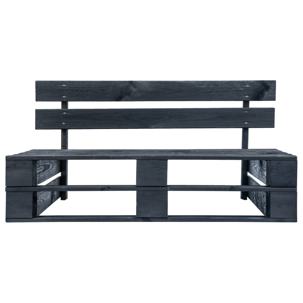 Maison Exclusive - Garten-palettenbank Holz Schwarz