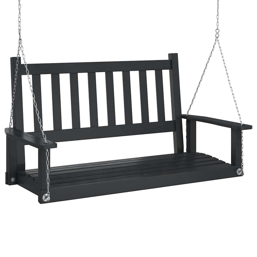 Maison Exclusive - Hollywoodschaukel Mit Metallketten Schwarz Mas