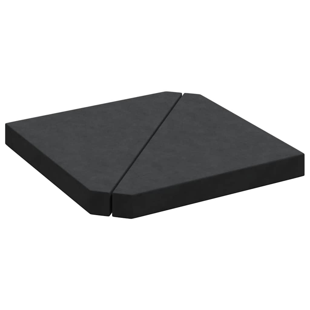 Maison Exclusive - Schirm-gewichtsplatten 2 Stk. Schwarz Granit D