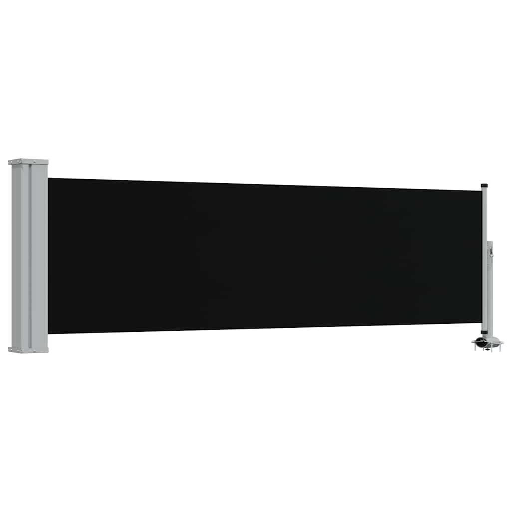 Maison Exclusive - Ausziehbare Seitenmarkise 80×300 Cm Schwarz