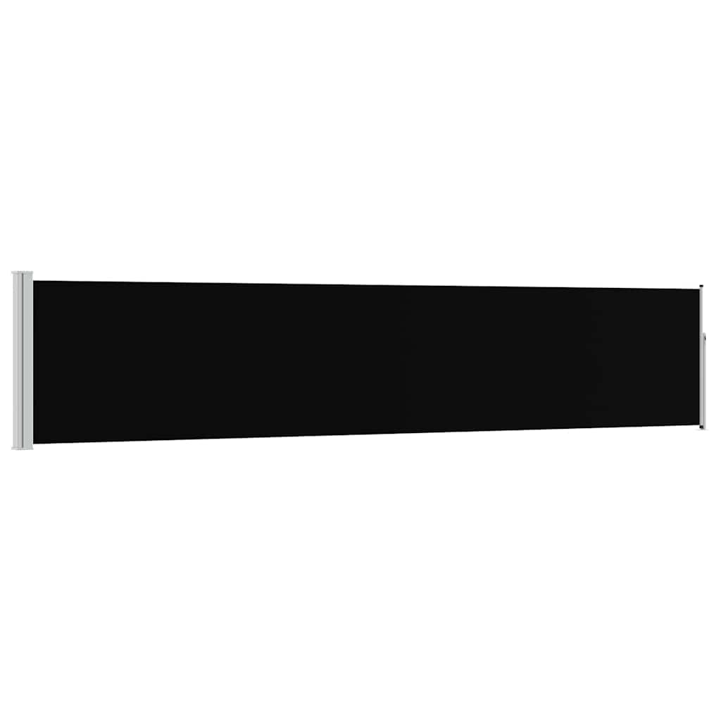Maison Exclusive - Ausziehbare Seitenmarkise 100×514 Cm Schwarz