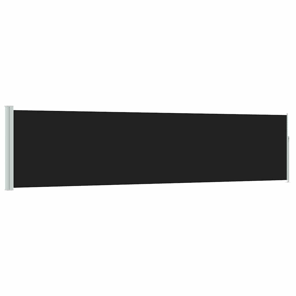 Maison Exclusive - Ausziehbare Seitenmarkise 117×514 Cm Schwarz