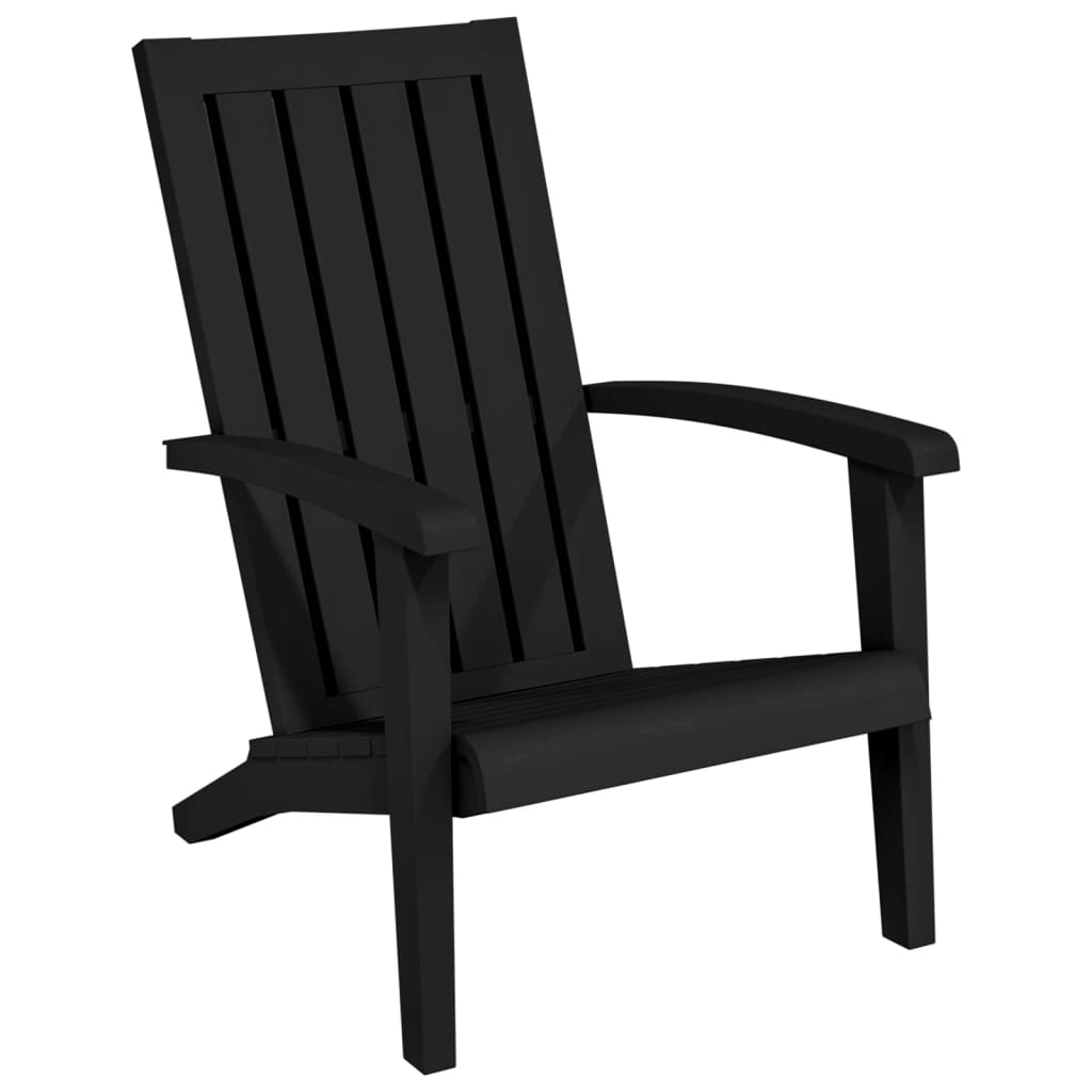 Maison Exclusive - Adirondack-gartenstuhl Schwarz Polypropylen