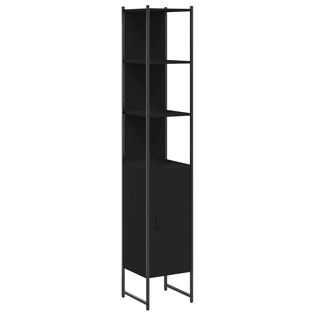 Maison Exclusive - Badschrank Schwarz 33x33x185,5 Cm Holzwerkstof