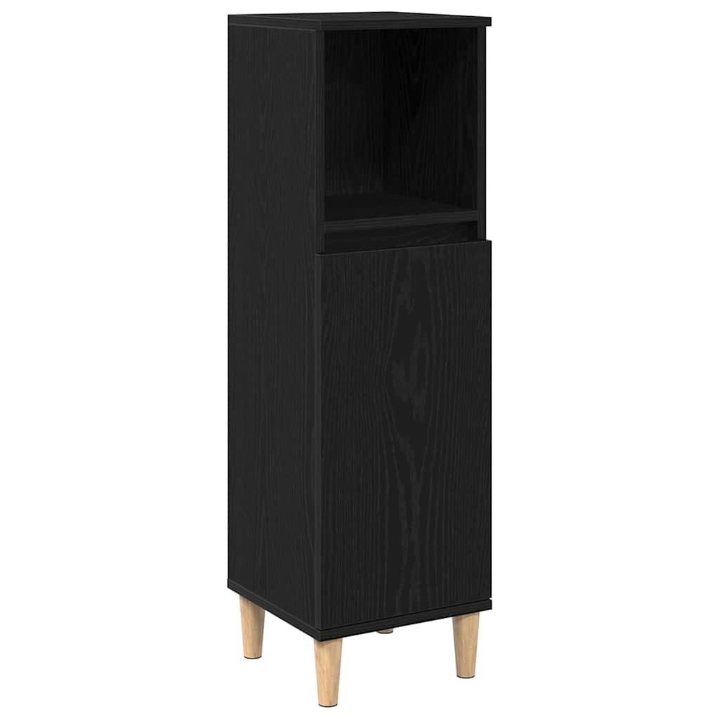 Maison Exclusive - Badezimmerschrank Schwarz Eichen-optik 30 X 30