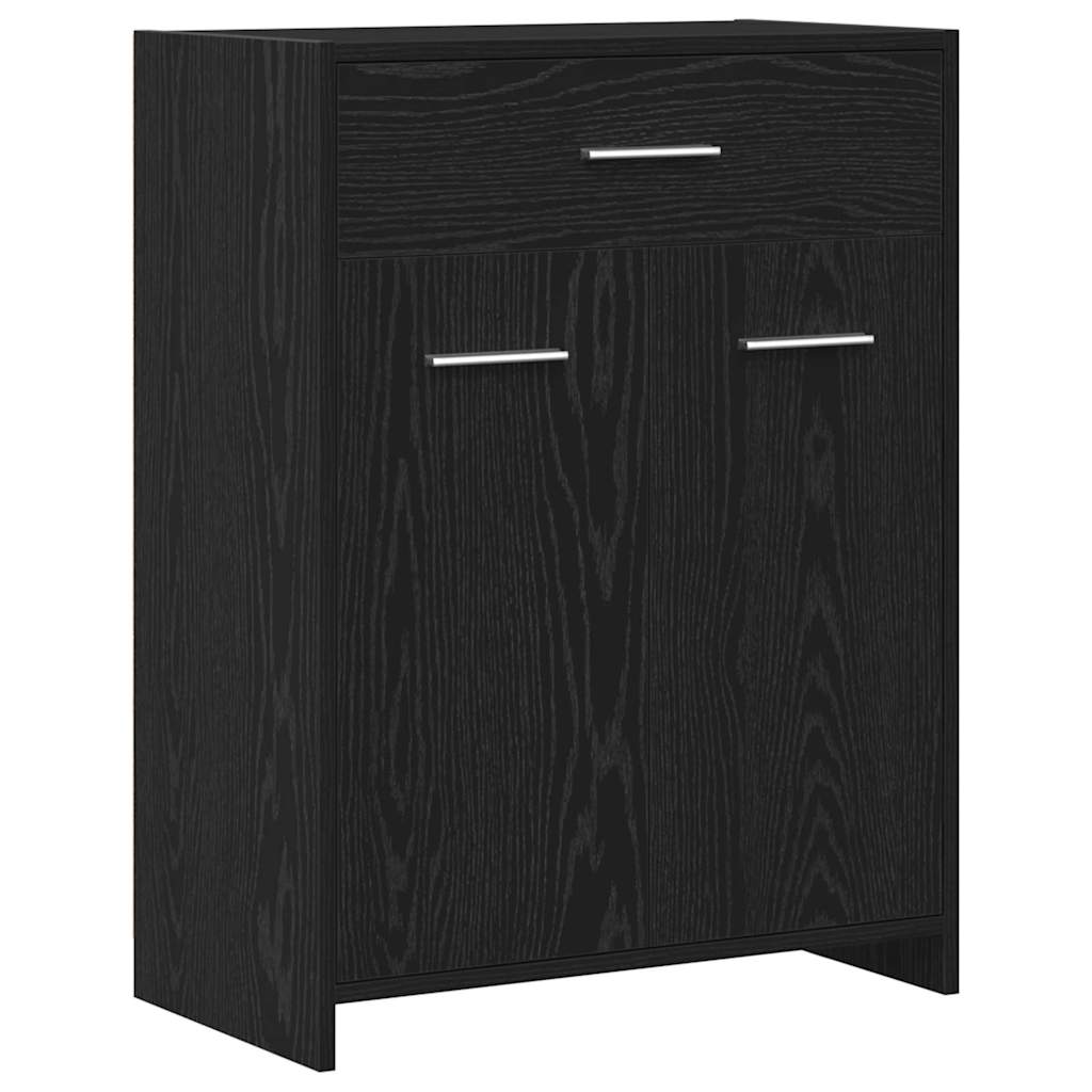 Maison Exclusive - Badezimmerschrank Schwarz Eichen-optik 60 X 33
