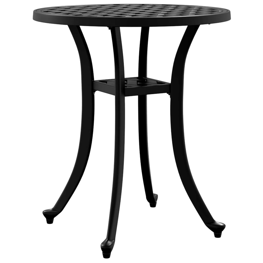 Maison Exclusive - Gartentisch Schwarz Ø48x53 Cm Aluminiumguss
