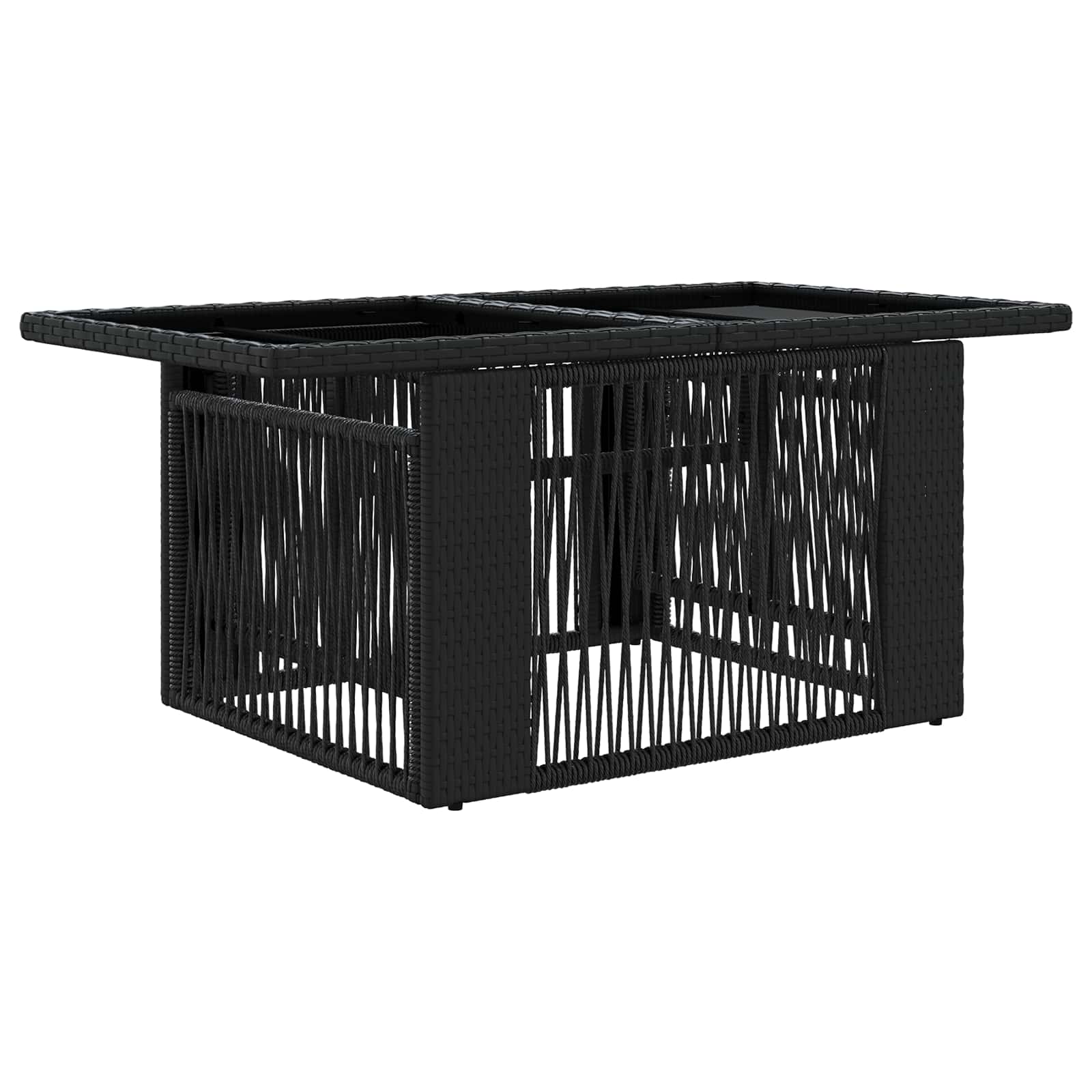 Maison Exclusive - Garten Lifting Up Tisch Schwarz 100 X 55 X 37