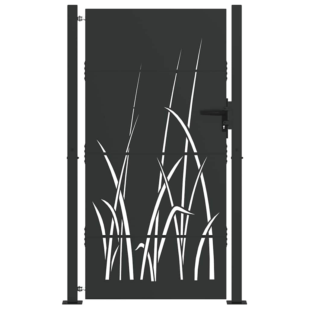 Maison Exclusive - Gartentor 110 X 205 Cm Pulverbeschichteter Sta