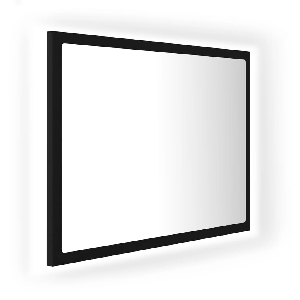 Maison Exclusive - Led-badspiegel Schwarz 60x8,5x37 Cm Acryl