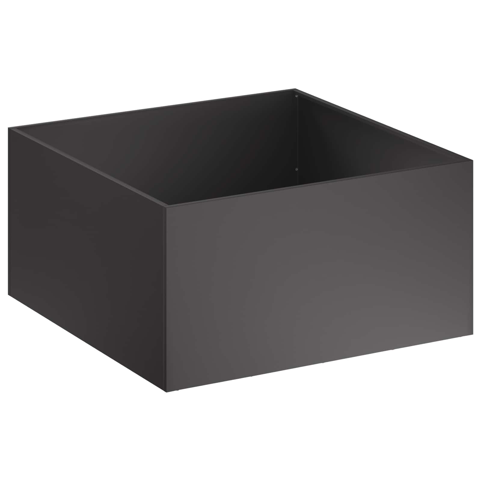 Maison Exclusive - Garten-pflanzgefäß Schwarz 100 X 100 X 40 Cm