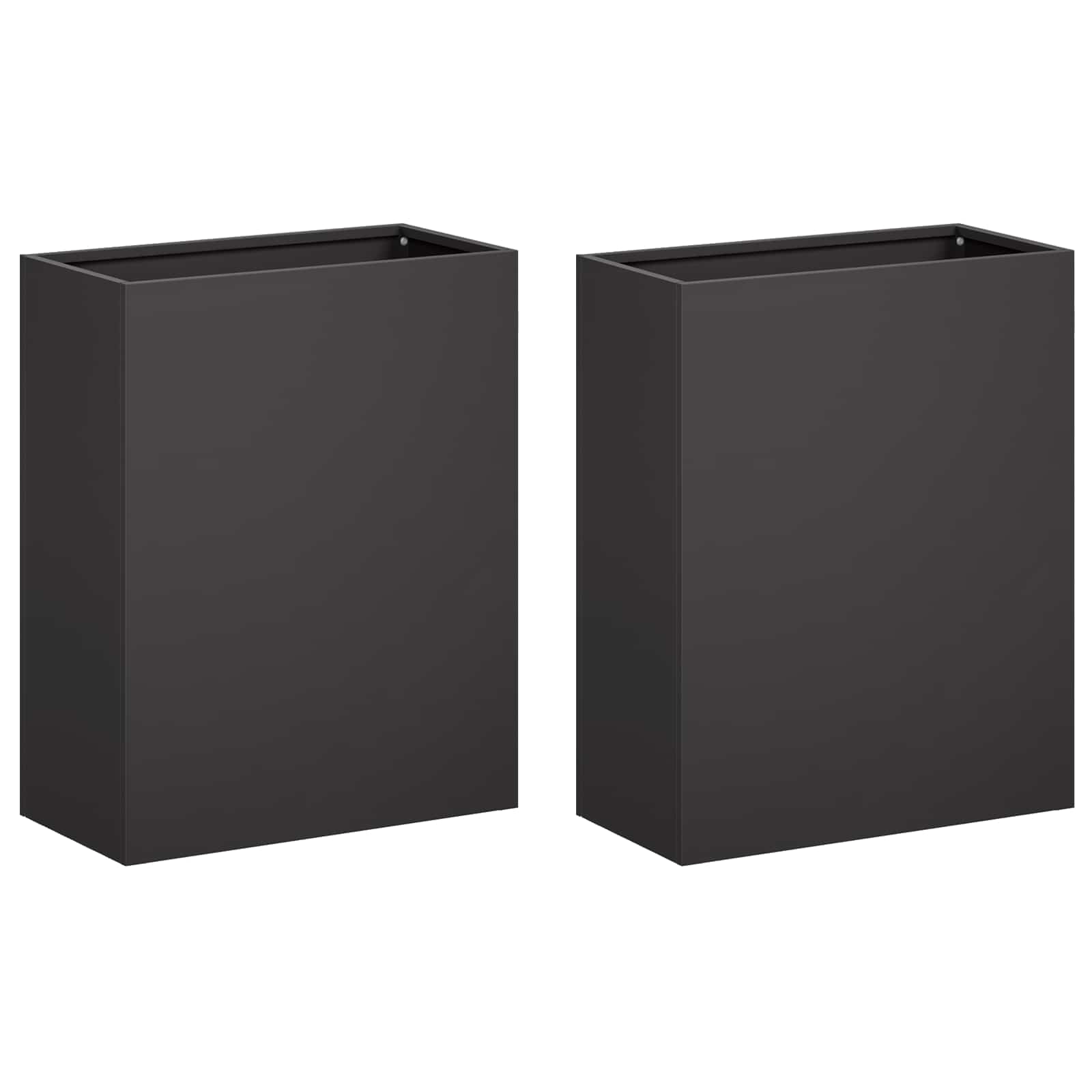Maison Exclusive - Garten-pflanzgefäß 2 Stk. Schwarz 40 X 20 X 40