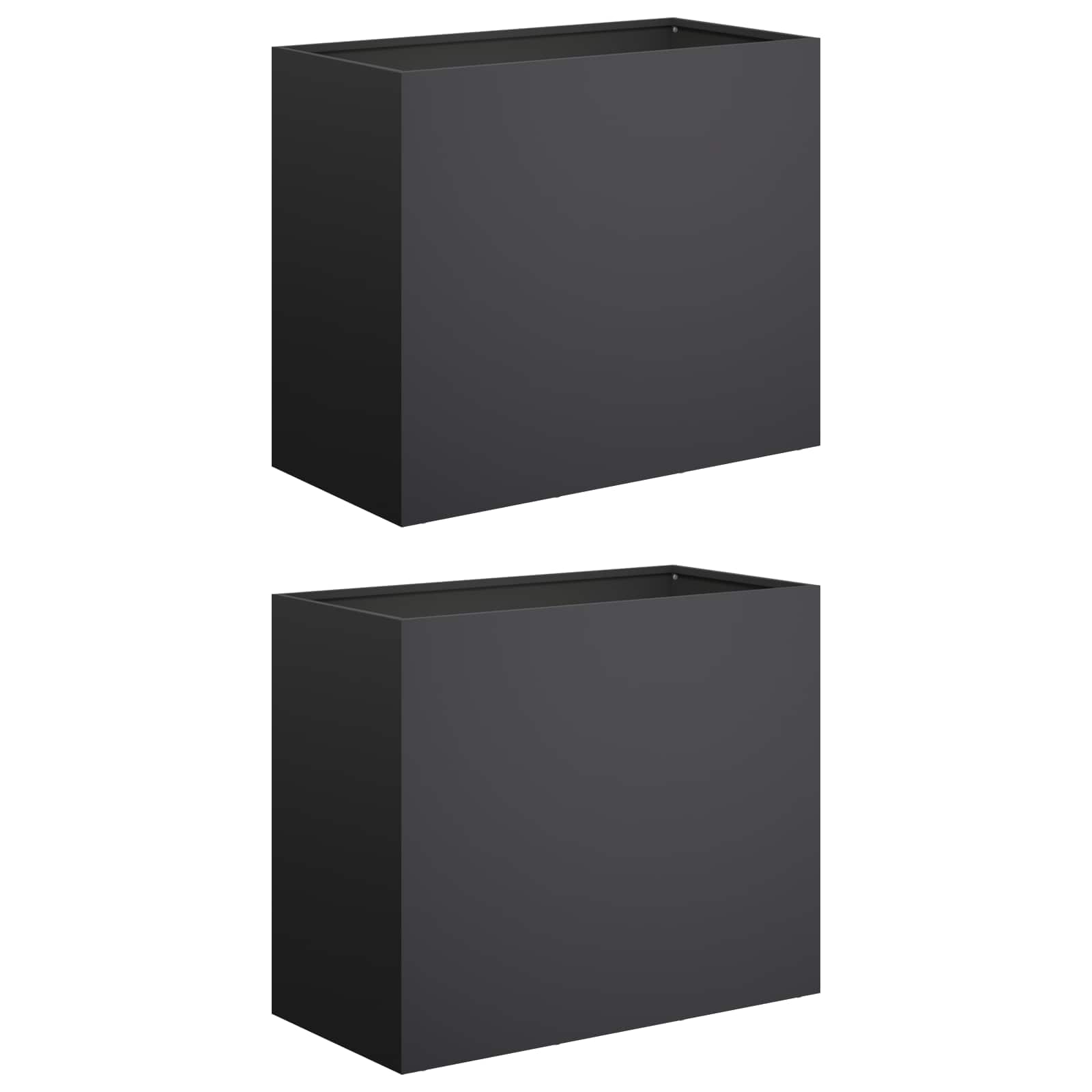 Maison Exclusive - Garten-pflanzgefäß 2 Stk. Schwarz 60 X 30 X 50