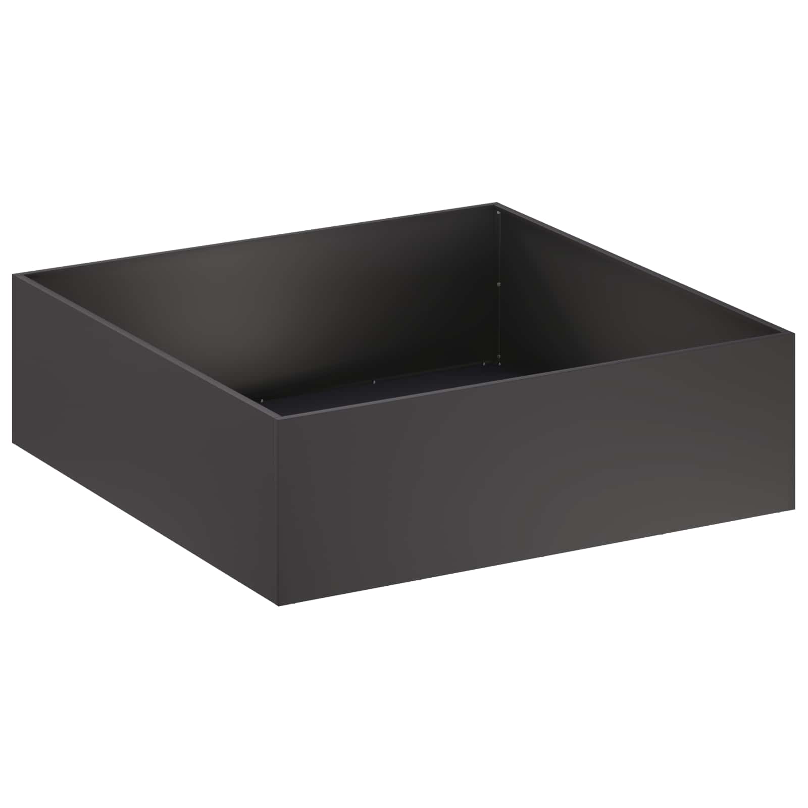 Maison Exclusive - Garten-pflanzgefäß Schwarz 80 X 80 X 30 Cm Kal