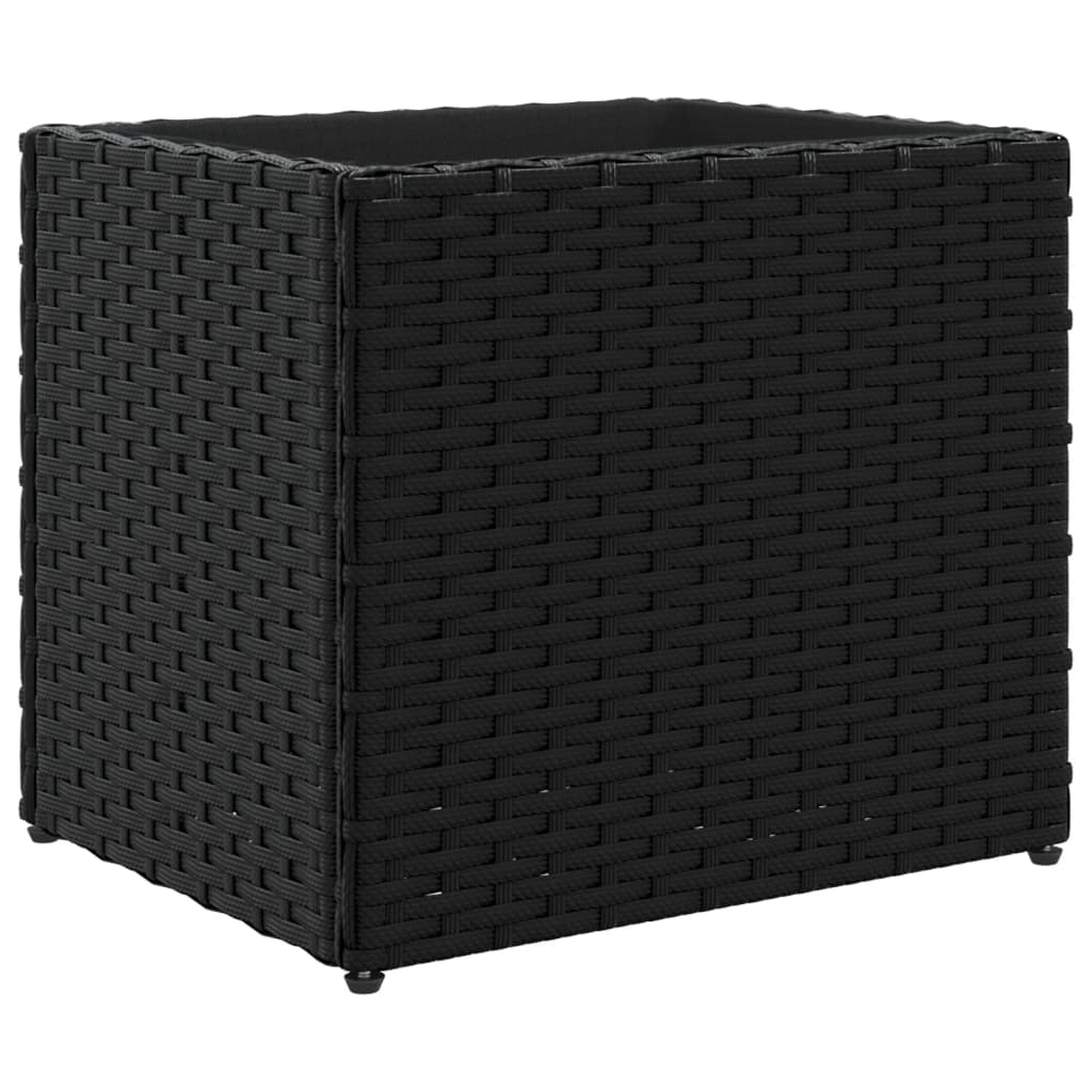 Maison Exclusive - Pflanzkübel Schwarz 36x30x32 Cm Poly Rattan