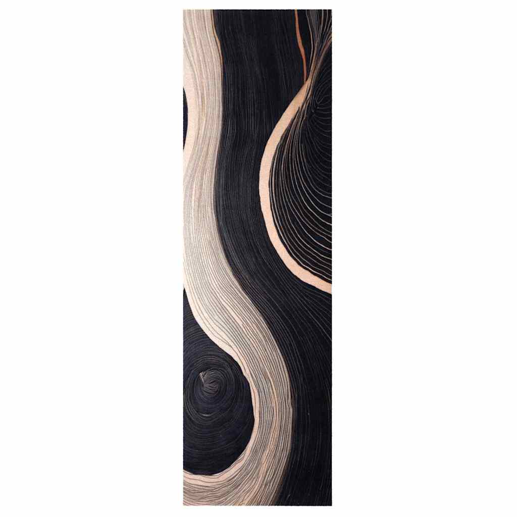 Maison Exclusive - Küchen Teppich Schwarz 150 X 45 Cm Samt