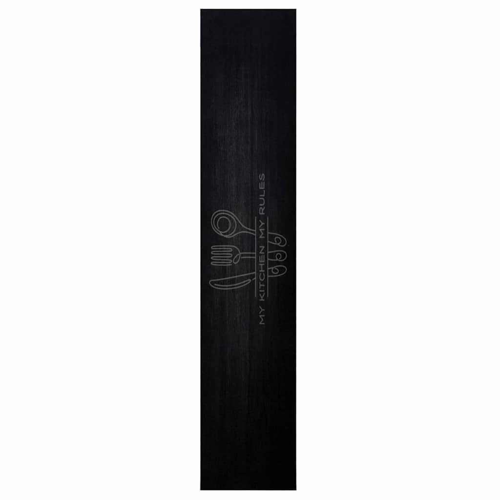 Maison Exclusive - Küchen Teppich Besteck Schwarz 300 X 60 Cm Sam