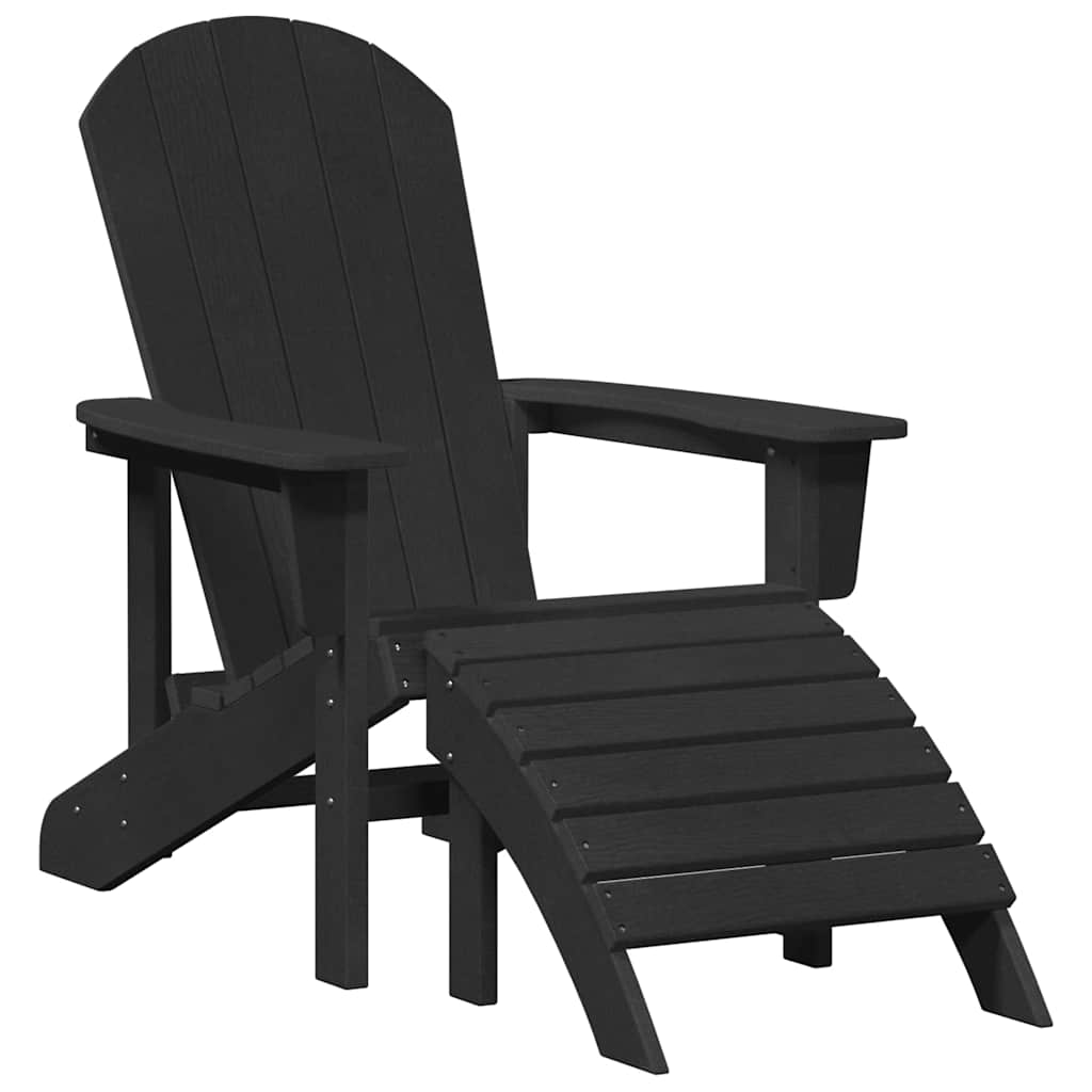 Maison Exclusive - Adirondack-stuhl Schwarz Hdpe