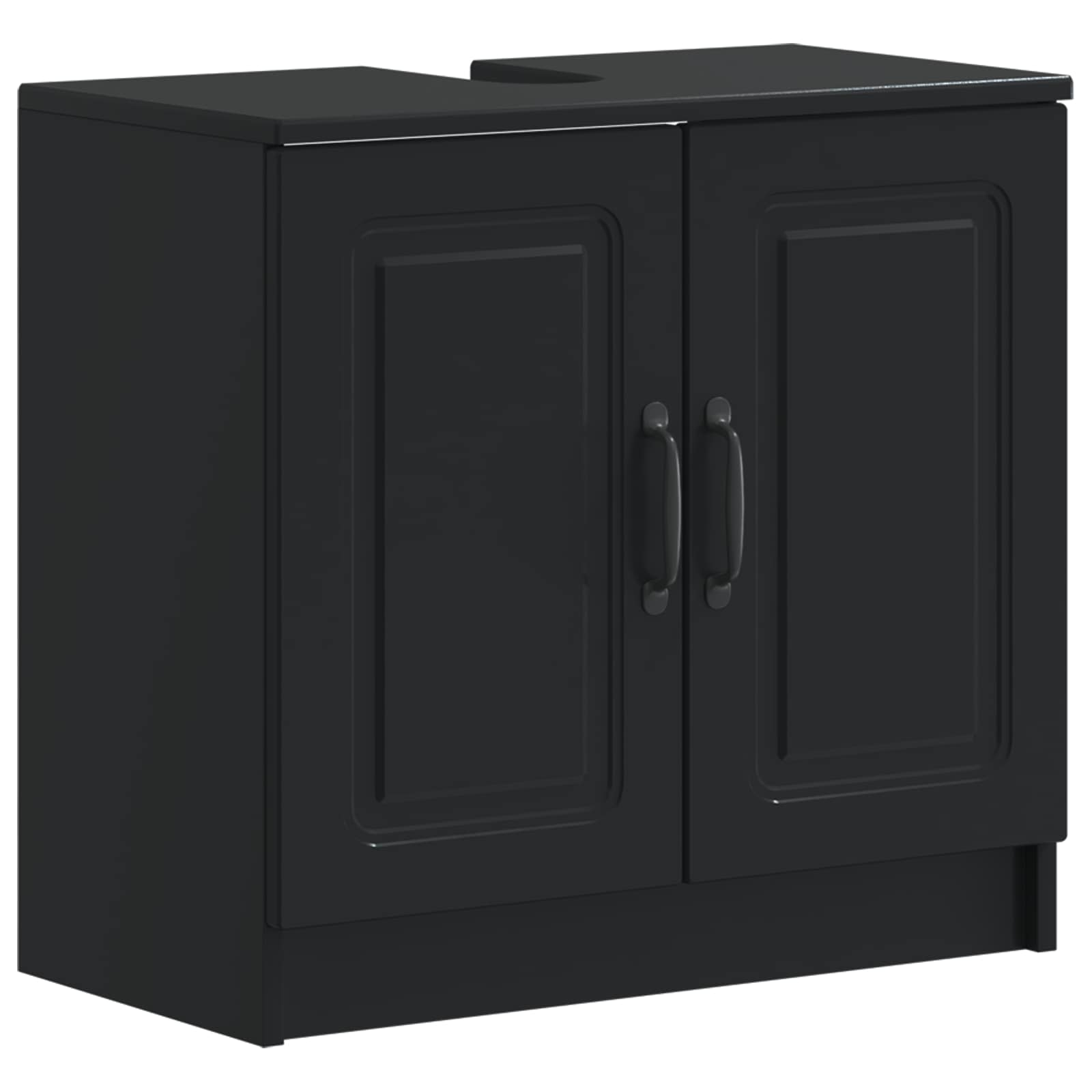 Maison Exclusive - Waschbeckenschrank Utrecht Schwarz 59,5 X 31,5