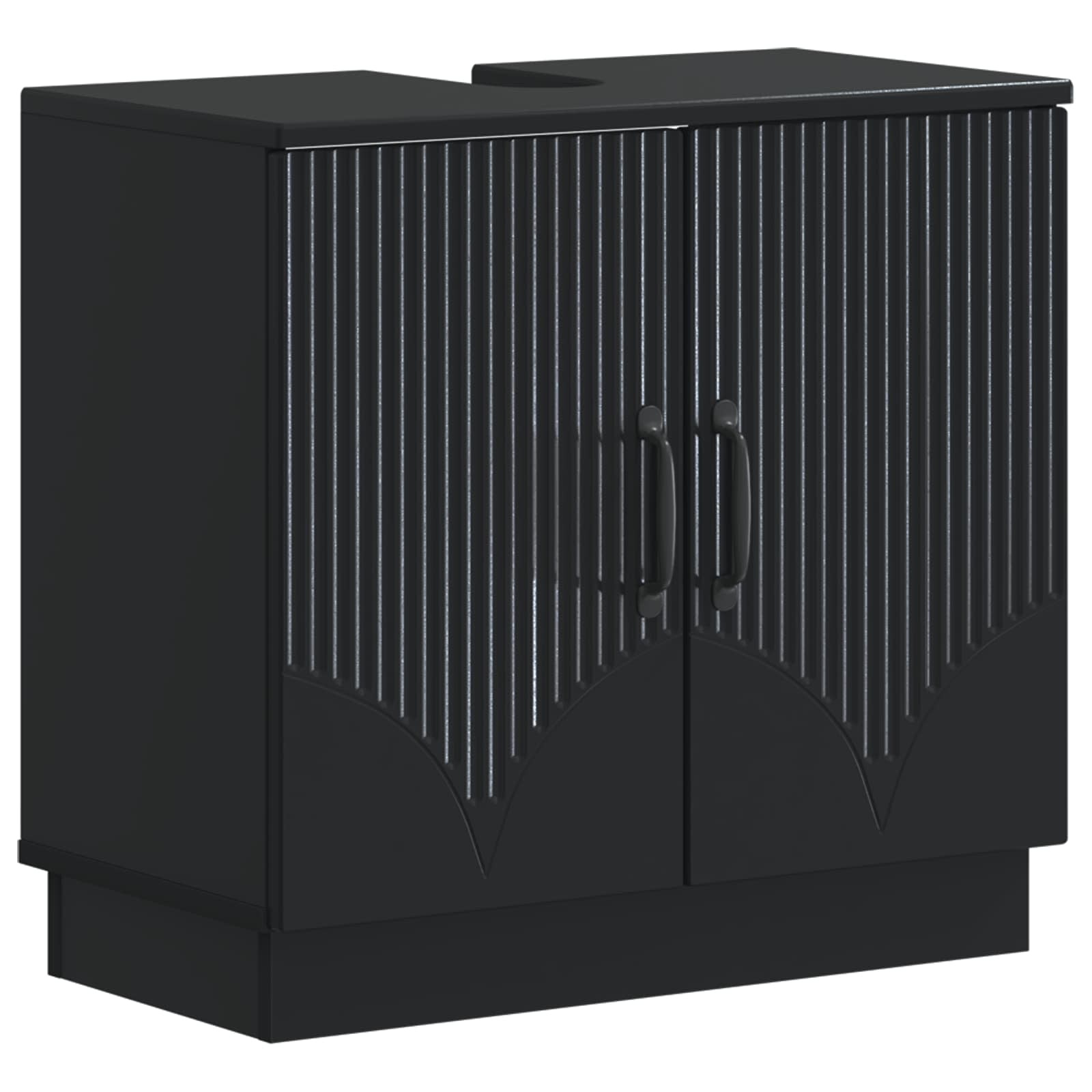 Maison Exclusive - Waschbeckenschrank Hoorn Schwarz 59,5 X 31,5 X