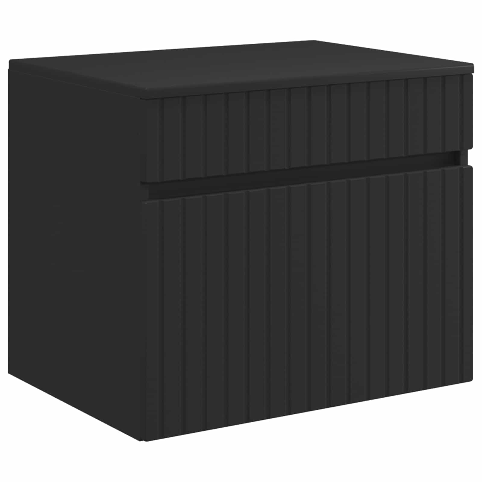 Maison Exclusive - Wandmontierter Badezimmerschrank Schwarz 59 X