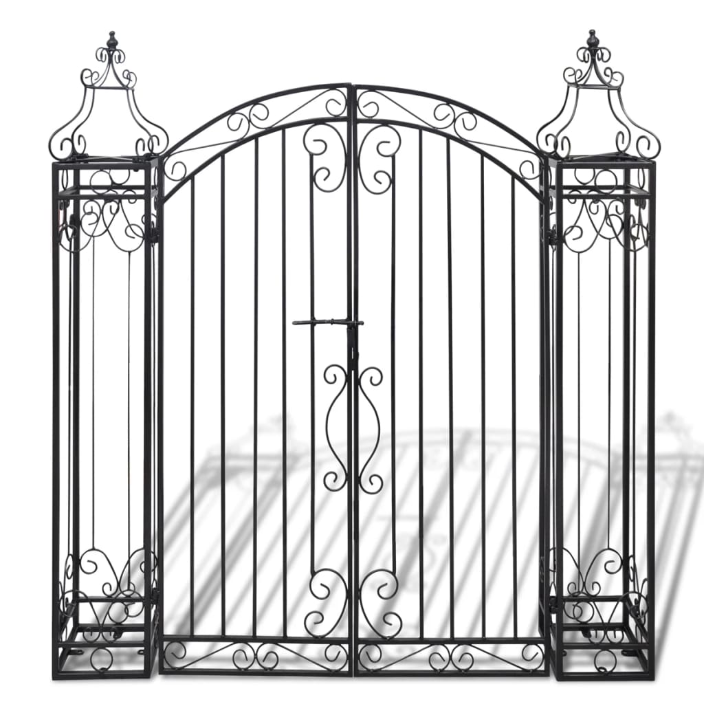 Maison Exclusive - Zierendes Gartentor Schmiedeeisen 122×20,5×134