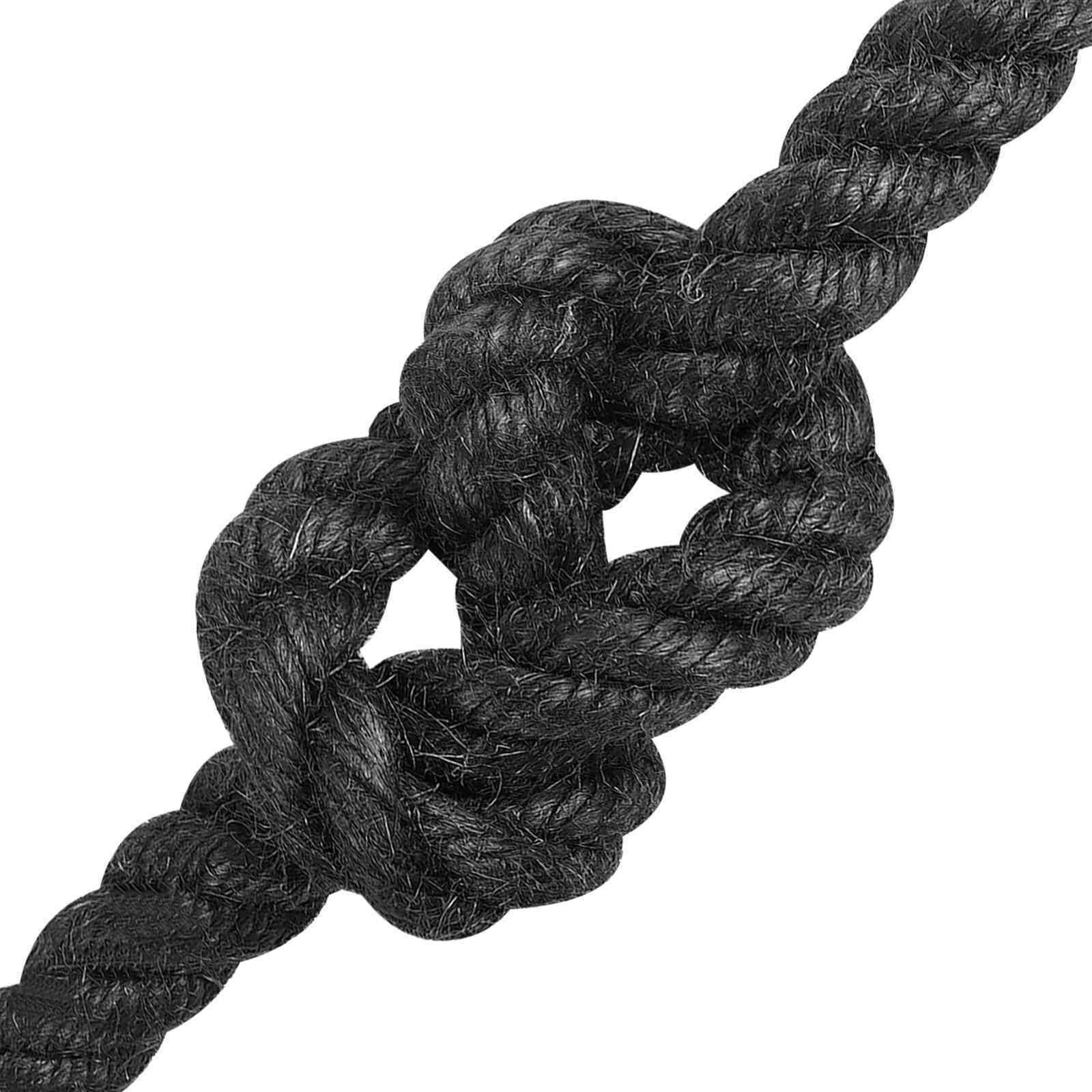 Maison Exclusive - Juteseil 12 Mm Schwarz 100% Tossa Jute