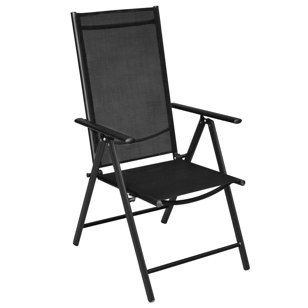 Maison Exclusive - Klappstühle, 2 Stück, Aluminium Und Textilene,