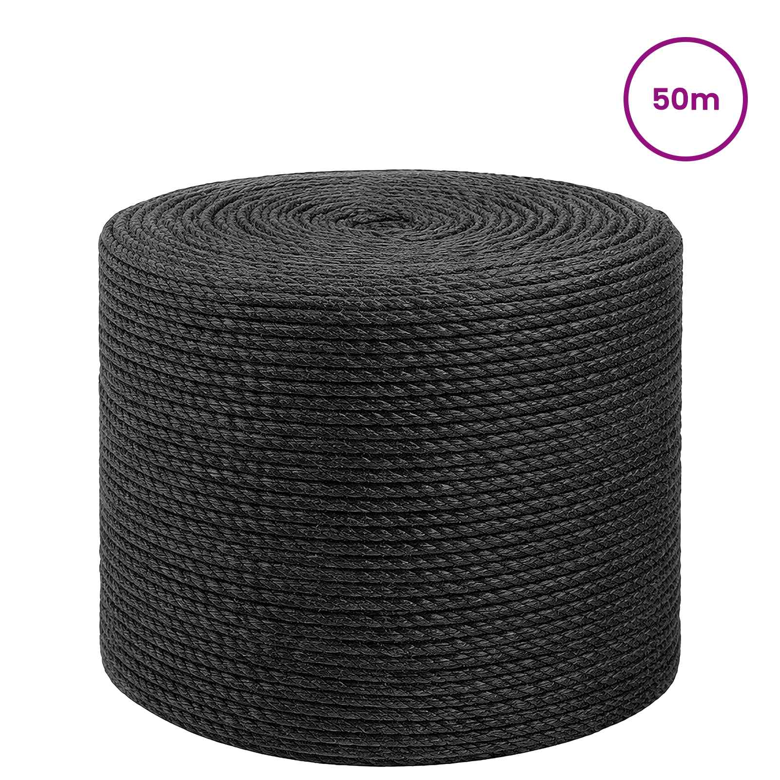Maison Exclusive - Juteseil 8 Mm Schwarz 100% Tossa Jute