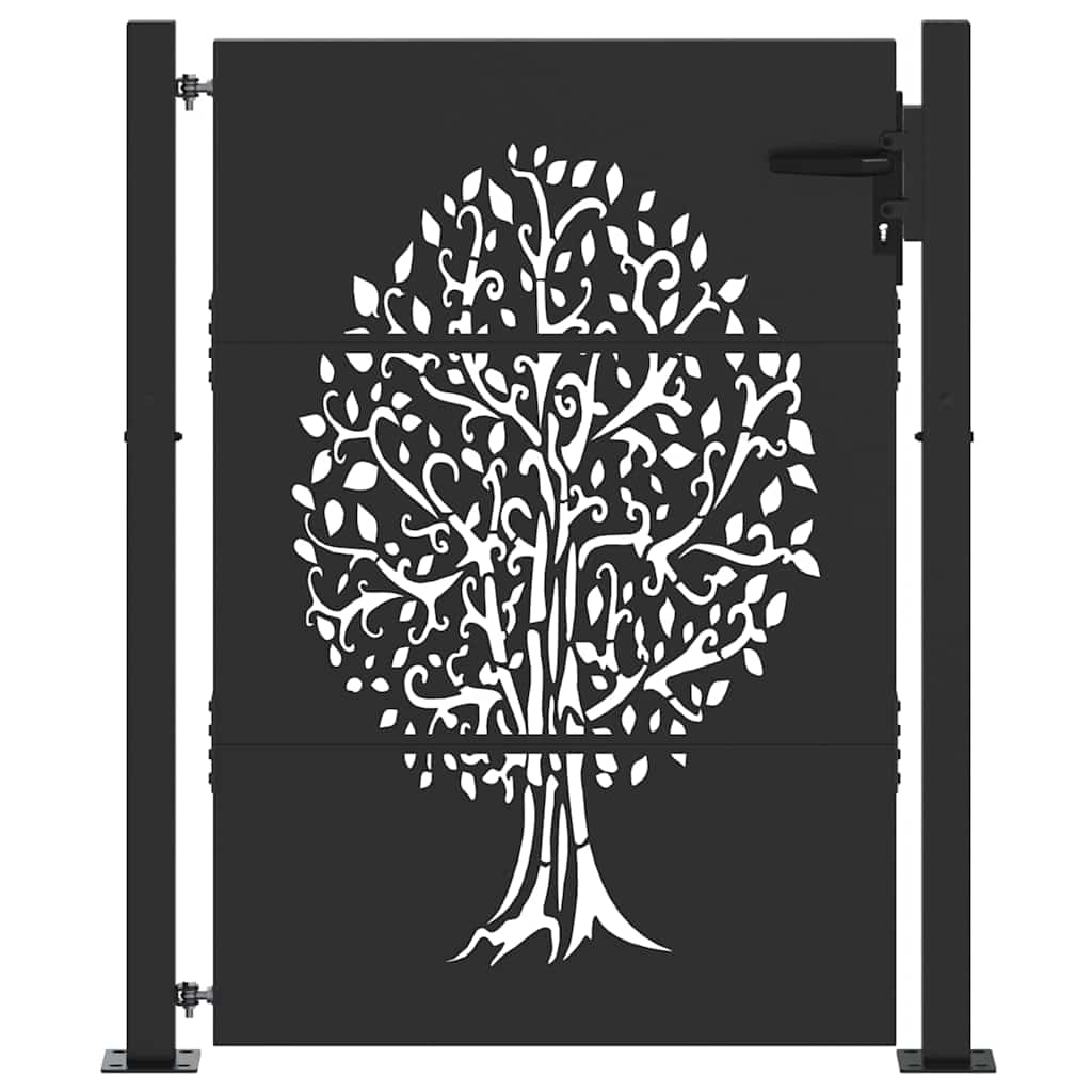 Maison Exclusive - Gartentor 110 X 130 Cm Pulverbeschichteter Sta