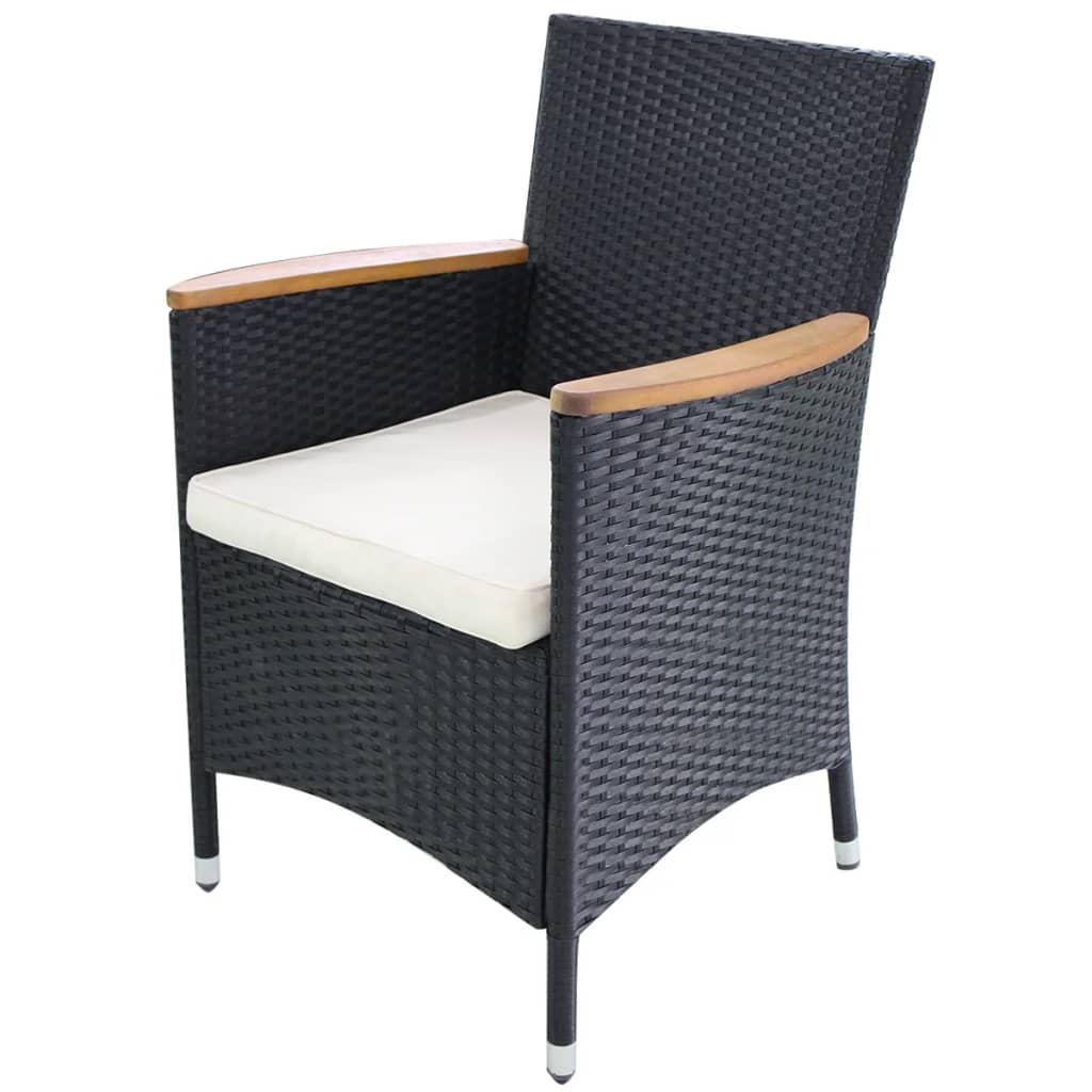 Maison Exclusive - Gartenstühle 2 Stk. Mit Polstern Poly Rattan S