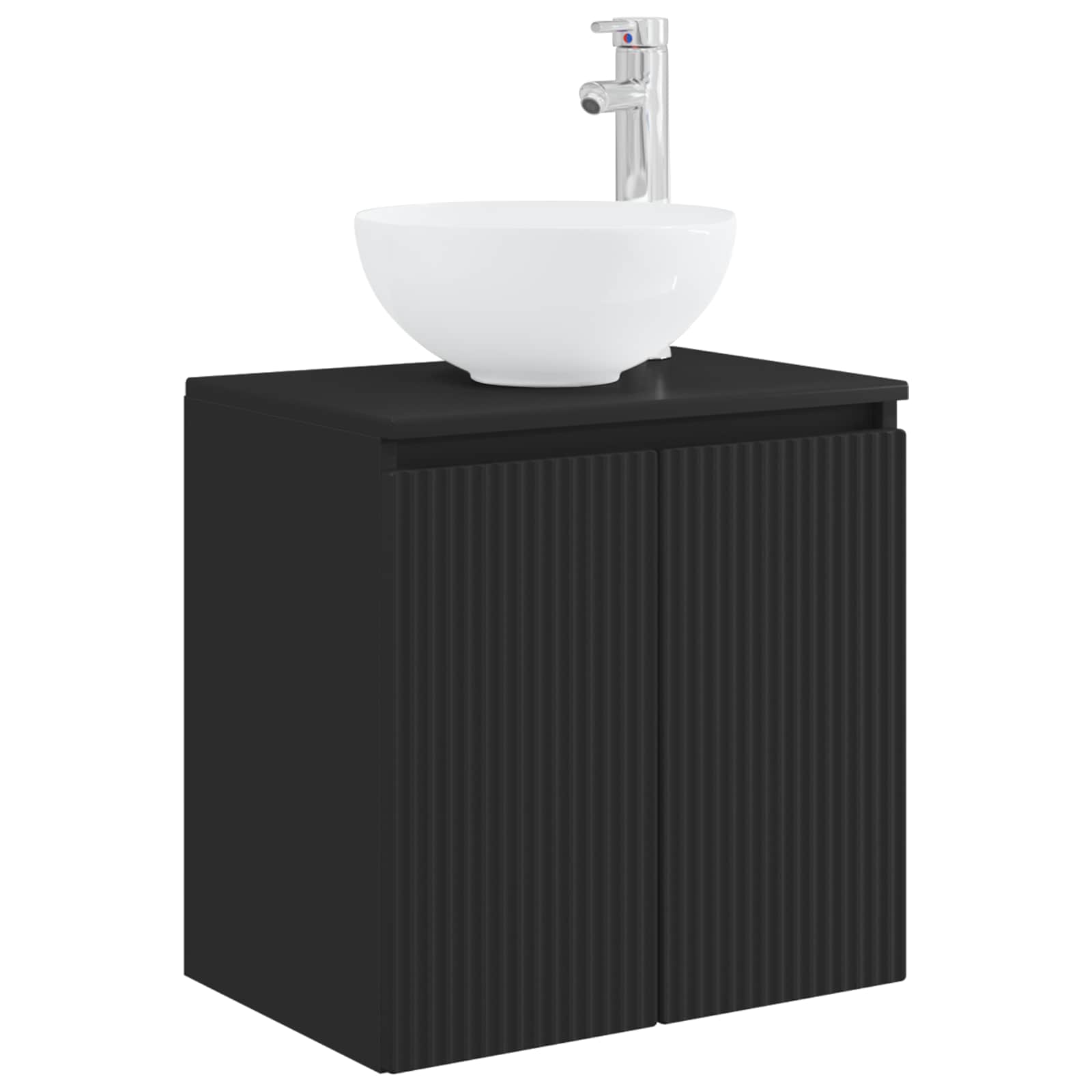 Maison Exclusive - Wandmontierte Waschtisch Schwarz 49,5 X 35 X 6