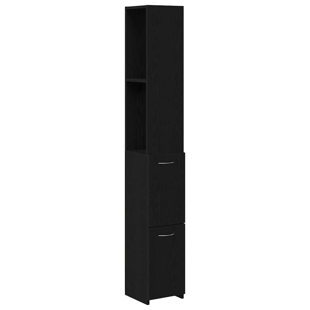 Maison Exclusive - Badezimmerschrank Schwarz Eichen-optik 25 X 25