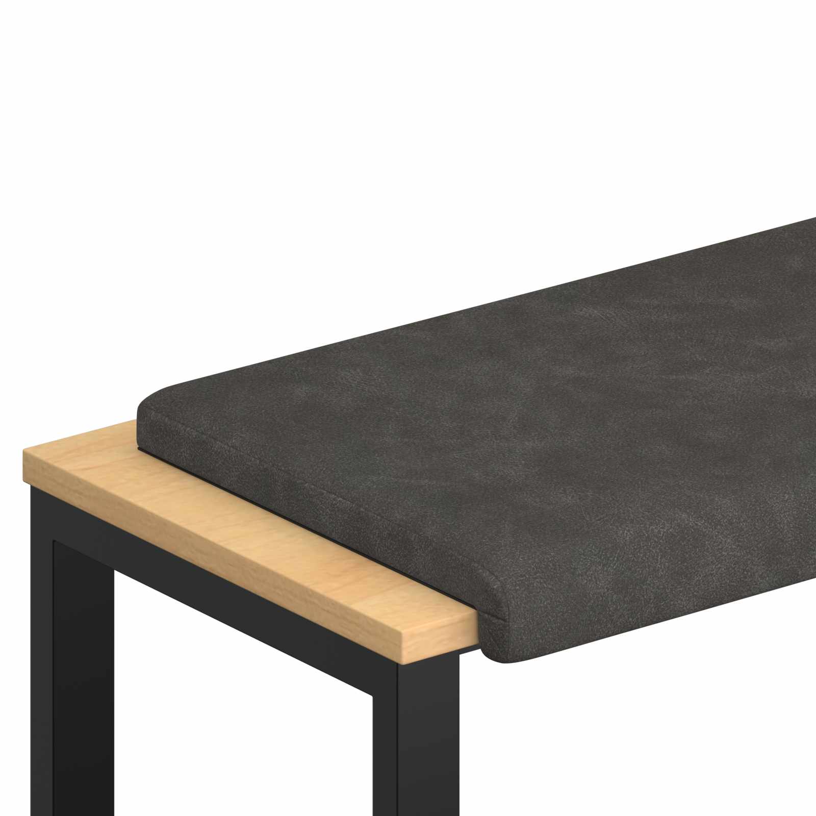 Maison Exclusive - Bankkissen Kunstleder Schwarz Tiefe 35 Cm